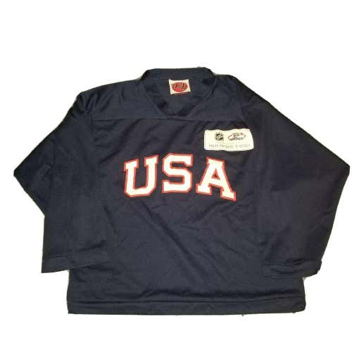 NHL Team USA Hockey Jersey K1 Sportswear Red White & Blue Size Youth Large L