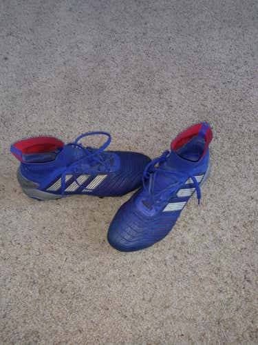 Blue Used Size 6.5 (Women's 7.5) Adidas Predator 19.1 Cleats