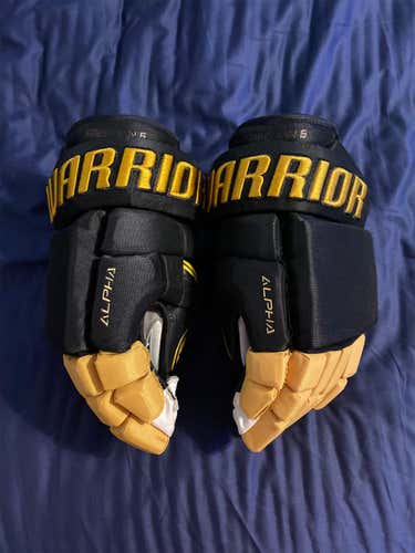 Black Senior Warrior Alpha QX Pro 13" Pro Stock Gloves