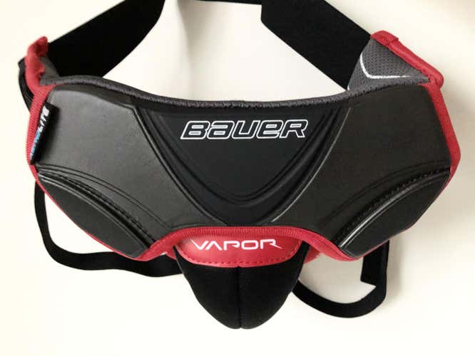 New | Bauer Vapor X Goalie Jock | Senior Goal Jock | BLACK RED