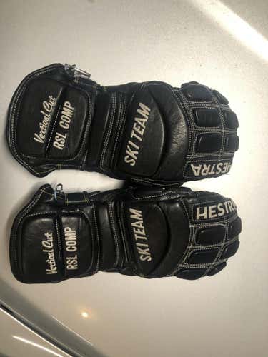 Black Adult Unisex Used Small / Medium Hestra Gloves