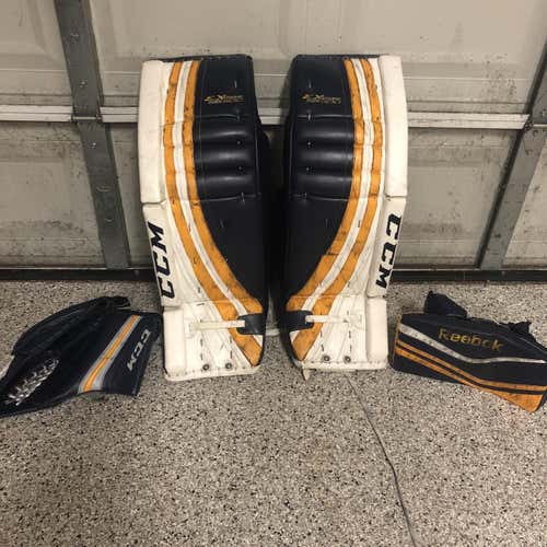 Blue Senior 35" Regular Extreme Flex II  Pro Goalie Full Set
