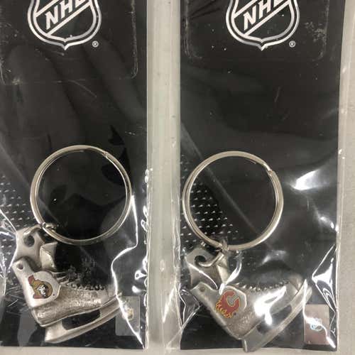 New Hockey Skate Logoed Key Chains