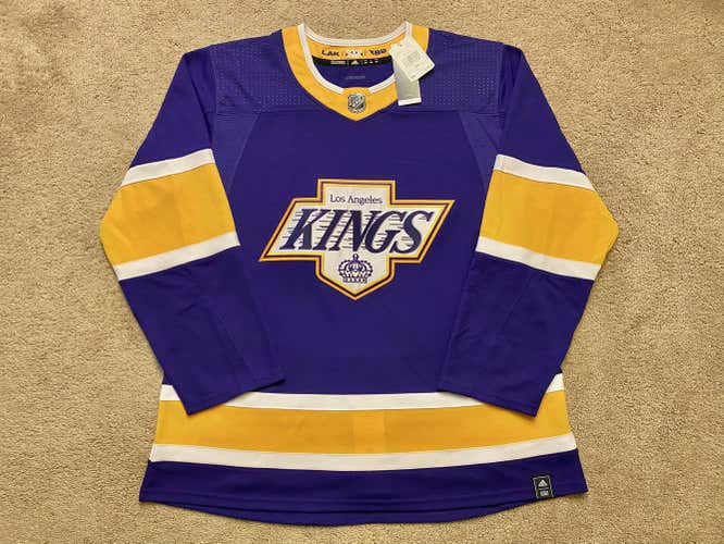 RARE 2020 Adidas Los Angeles Kings Reverse Retro Size 54 Jersey - New With Tags