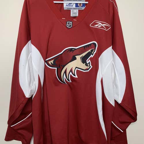 Red Reebok Phoenix Coyotes Practice Jersey XL