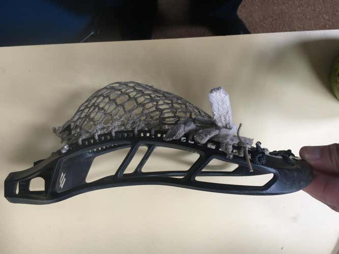 Black Used Attack & Midfield StringKing Strung Legend Intermediate Lacrosse Head