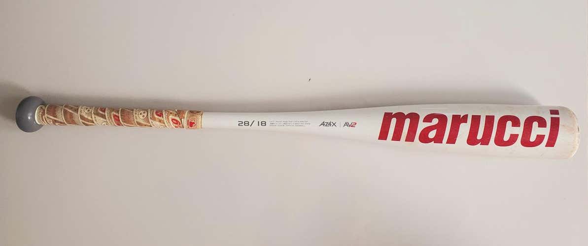 Used Kid Pitch (9YO-13YO) USSSA Certified 2018 Marucci Alloy CAT 7 Bat (-10) 18 oz 28"