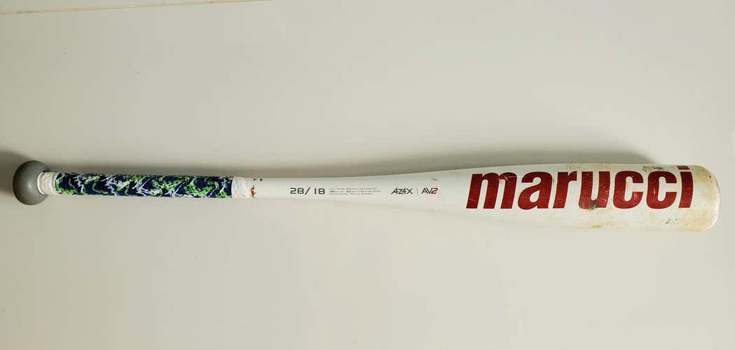 Used Kid Pitch (9YO-13YO) USSSA Certified 2018 Marucci Alloy CAT 7 Bat (-10) 18 oz 28"