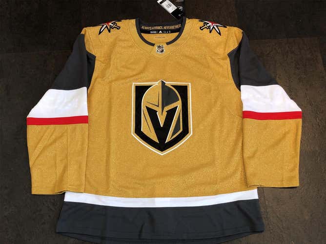 NWT Adidas AdiZero Vegas Golden Knights Gold alternate Jersey Sz 50