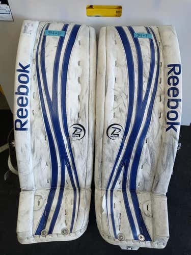 Used Reebok 18k 34" Plus 1" Ice Hockey Goalie Leg Pads