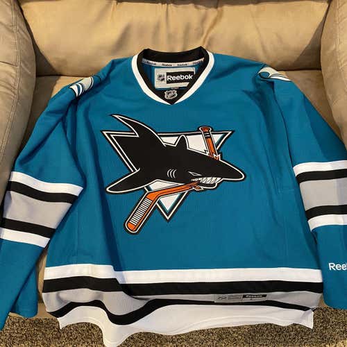 Sharks Retro Adult Large Reebok Jersey