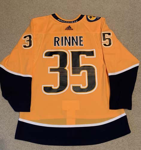 NEW Authentic Nashville Predators Pekka Rinne Adidas Jersey (Size 52)
