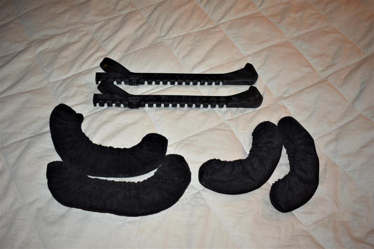 Hockey Skate Guards - Black - 3 Pair