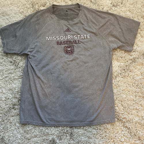 Team Issued Gray Missouri State Baseball Shirt (XL)