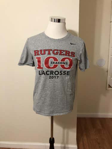 Rutgers Lacrosse 2017 Team Issued '100 Seasons' Nike Dri-Fit Tee