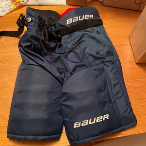 Blue Junior Medium Bauer X60 Hockey Pants
