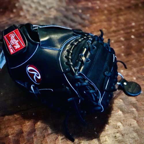 Black High School/College Catcher's Heart of the Hide 32.5" Baseball Glove