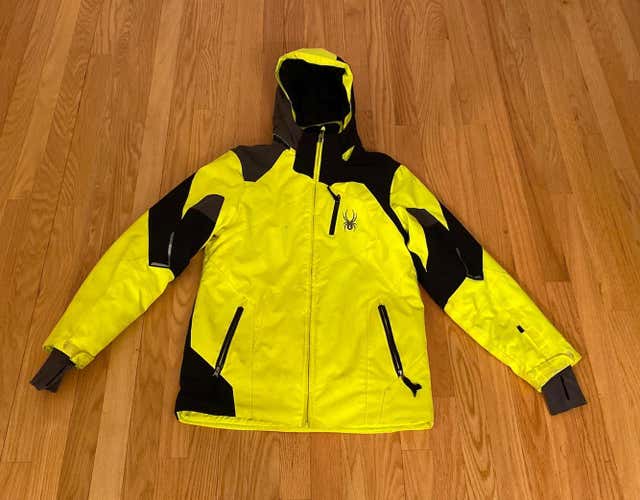 Neon Yellow Youth Medium/Large Spyder Ski Jacket