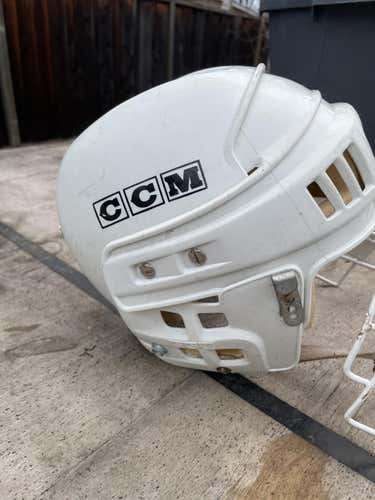 Used Medium CCM Helmet with LM53142 cage