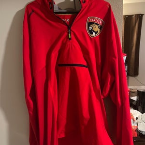 Red Florid Panthers Adult XXL Reebok Rain Jacket(thin Material)