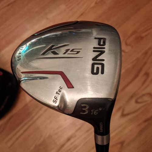 Used Men's Ping Right Handed K15 Fairway Wood Regular Flex 3 Wood