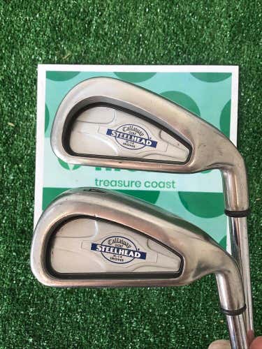 Callaway Steelhead X-14 Iron Set 3 & 4 With Regular Steel Shafts