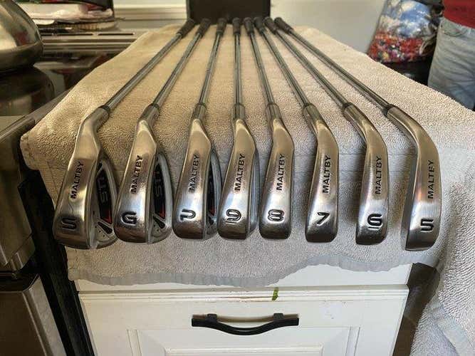 Used Men's Golfworks Right Handed STi Iron Set Regular Flex Steel Shaft