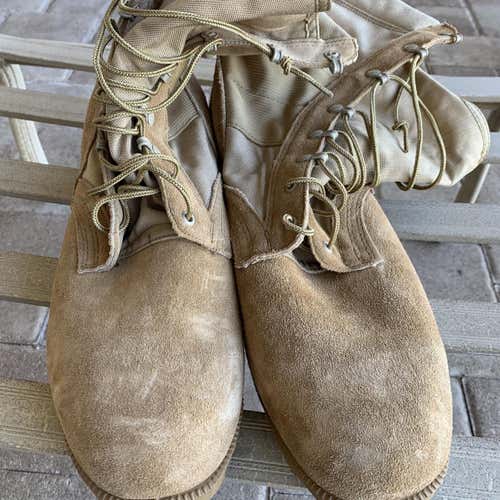 Brown Men's Size 14 (Women's 15) Wellco Combat Boots