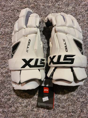New STX Cell IV Lacrosse Gloves 13"