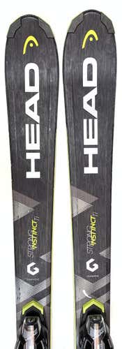 Used Head Strong Instinct Ti All Mountain Skis with Bindings Size 163 (Option 2005066)