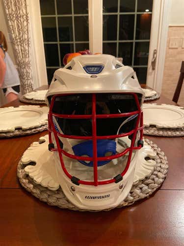 White Used Warrior Burn Helmet