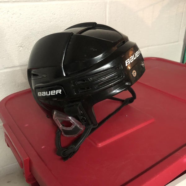 Black Used Medium Bauer Re-Akt 75 Helmet
