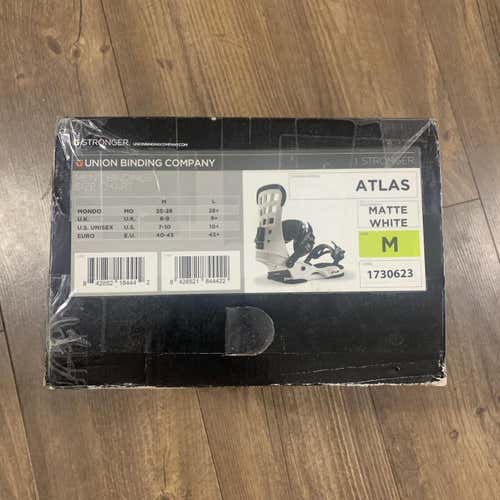 Men's Medium Union Atlas All Mountain Snowboard Bindings