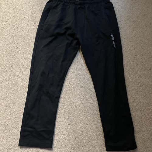 Black Adult XL Bauer Sweatpants