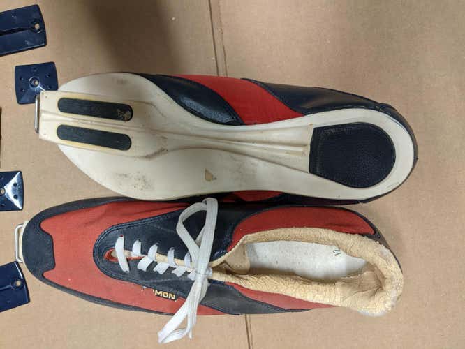 Used Salomon XC Ski Boots with bindings