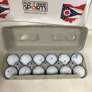 Used Dozen Same Brand Balls Golf Balls