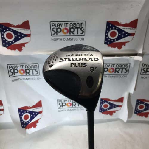 Used Callaway Big Berta Steelhead Plus 9.0 Degree Graphite Regular Golf Drivers