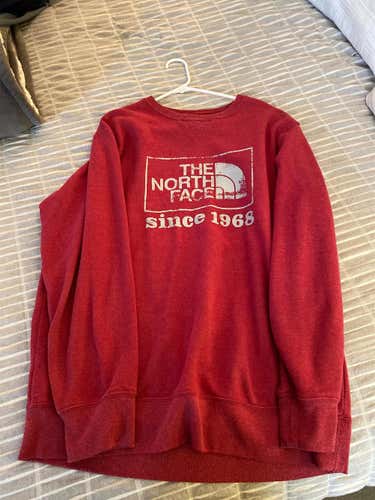 Red Adult Large The North Face Sweatshirt