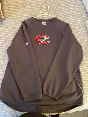 Cincinnati Reds Gray Adult Large Majestic Sweatshirt