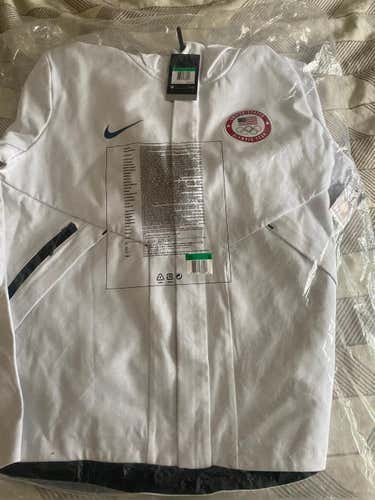 MEN'S NIKE USA OLYMPICS TECH FLEECE WINDRUNNER HOODIE JACKET SZ XL