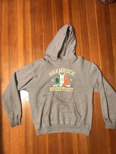 Gray Adult Large Shamrock Shoutout Sweatshirt