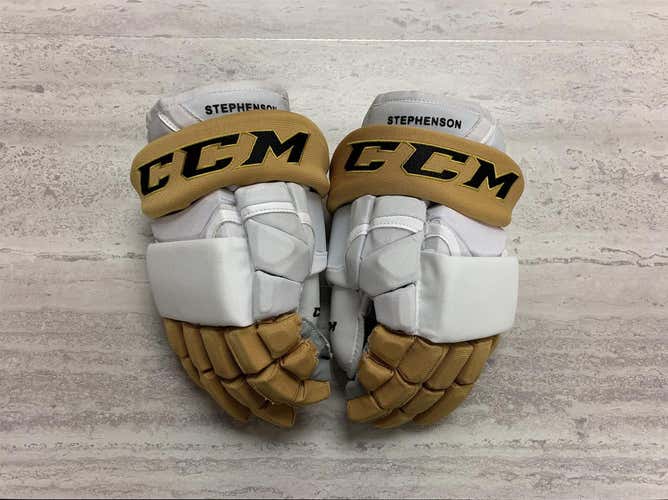 Digital Palm Vegas Golden Knights 13”CCM HG12 Pro Stock Gloves