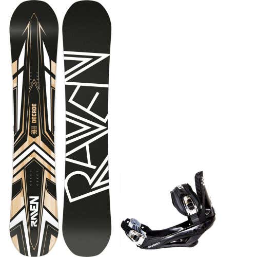 NEW $600 Men's Raven Decade Snowboard + Bindings Double Camber Ride 159CM