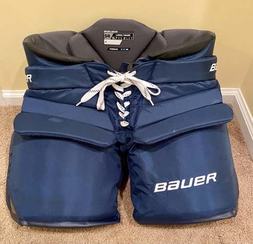 2020 Bauer Pro Senior Goalie Pants - Navy - Large