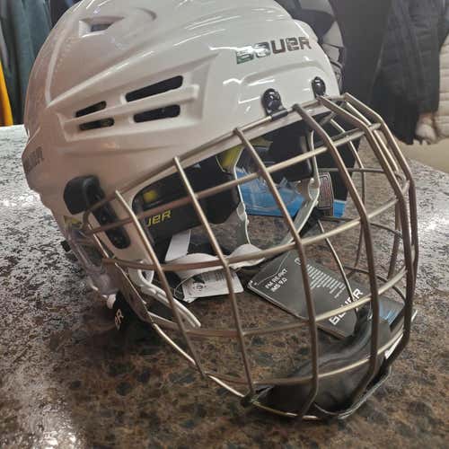 Bauer Re-Akt Helmet Large With Cage