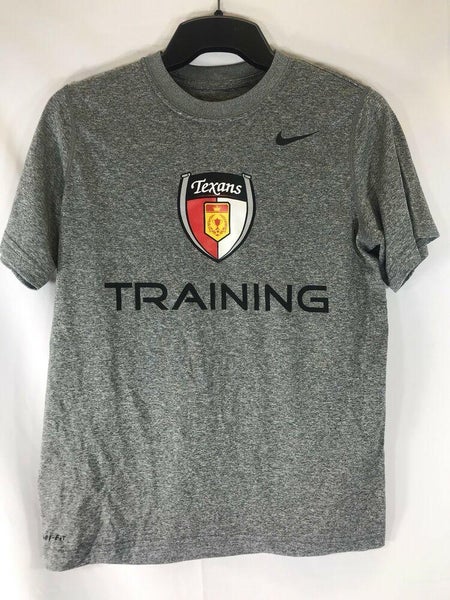 Nike Texans Soccer Training Shirt #17 Gray Youth Medium NEW NWOT Tee T-Shirt Top