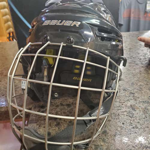 BAUER RE-AKT Helmet WITH CAGE BLACK LARGE