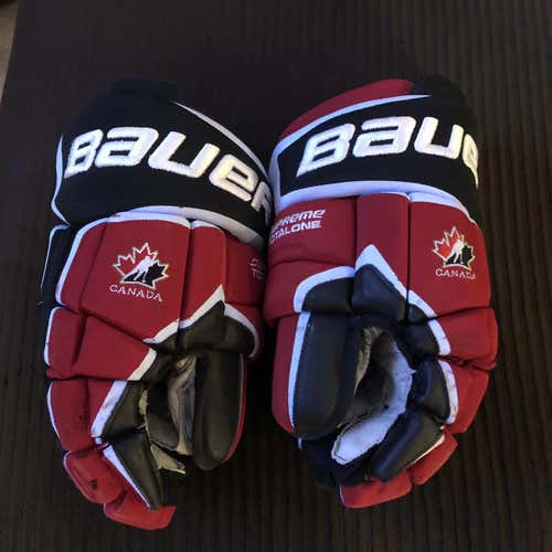 Red Senior Bauer Supreme TotalOne 14" Pro Stock Gloves