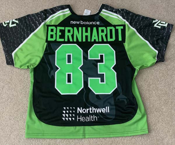 Game Worn Jake Bernhardt NY Lizards MLL New Balance Jersey