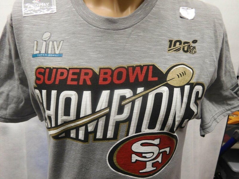 NWS Super Bowl LIV San Fransisco 49ers Champions Shirt Fanatics S Misprint  NFL